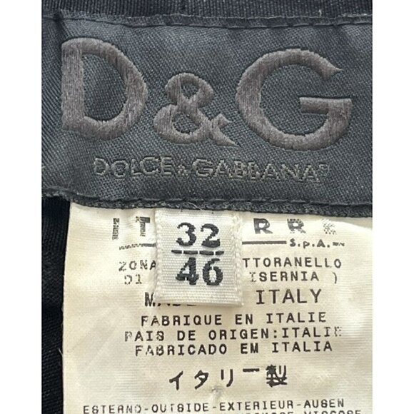 Dolce & Gabbana Womens 46 (30”) Black Pleated Wool Blend Ankle Pants Trousers - Picture 5 of 10